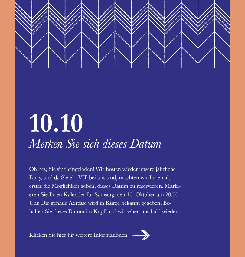 Pattern Invitation 1 template - Desktop